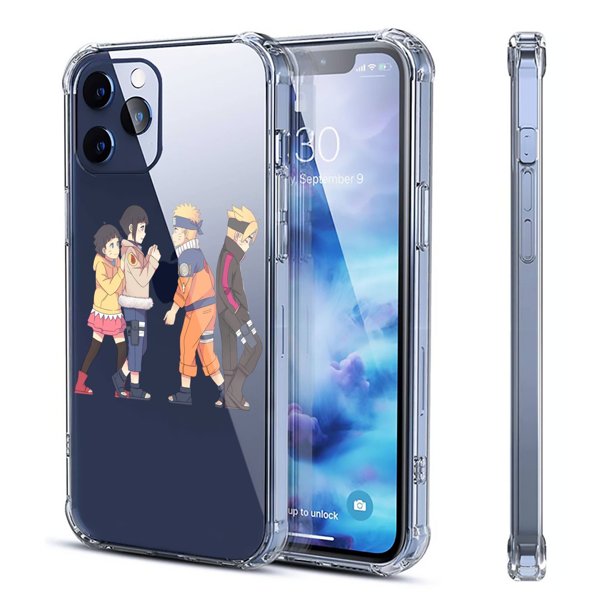 （画像用） NARUTO -ナルト- うずまき ナルト Uzumaki Naruto 【iPhone 12シリーズ対応】透明スマホケース（クリアソフトケース）